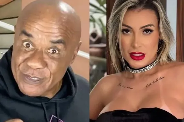 
				
					Andressa Urach se irrita com Kid Bengala e faz acusação: 'Não sobe'
				
				