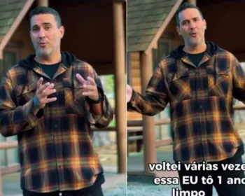 André Marques celebra 'um ano limpo' e diz que fumava 4 maços por dia