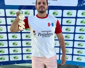 Paratleta de Alagoas fatura três ouros em competição de natação