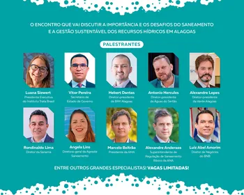 Gazeta Summit Água debate hoje soluções para o saneamento em Alagoas; veja programação