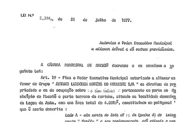 
			
				“Parte de área do Hotel Jatiúca é do município e não pode ser vendida”
			
			