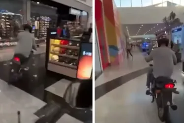 
			
				Vídeo mostra influenciador fazendo circuito de moto dentro de shopping
			
			