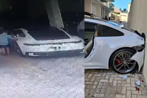 
				Criança liga Porsche de R$ 1 milhão do vizinho e bate no muro
			
			