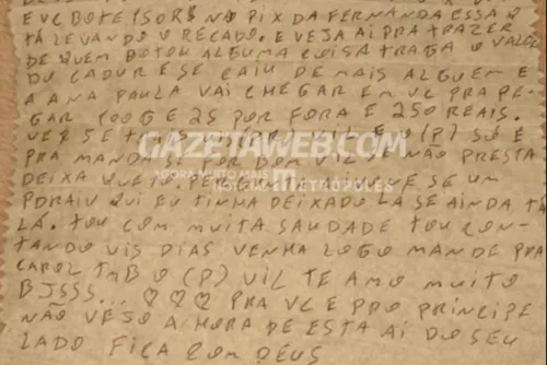 
				Negócios do tráfico e romance: o que dizem cartas trocadas de dentro do presídio por acusado de liderar facção em AL
			
			