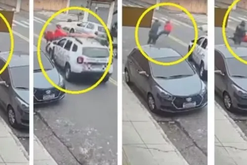 
				PM atropela, atira e prende ladrão que roubou alianças de casal
			
			