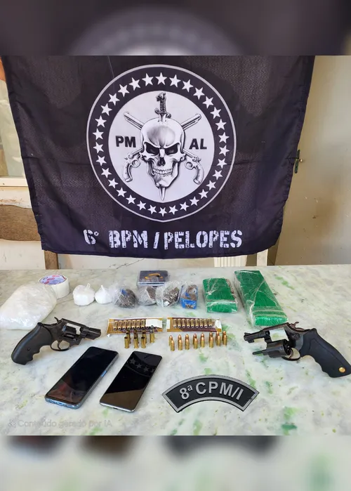 
			
				Suspeitos de tráfico morrem em confronto com a PM em Japaratinga; armas e drogas são apreendidas
			
			