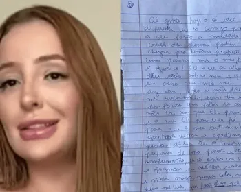 Acompanhante que diz ter ficado com Neymar escreve bilhete da cadeia