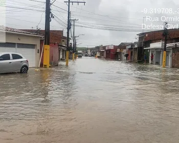 Alagoas tem quase 3 mil pessoas afetadas pelas chuvas em 16 municípios