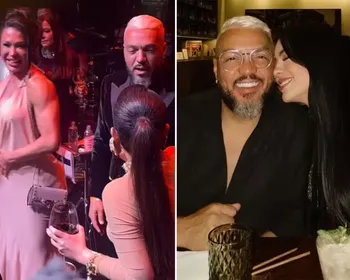 Após Gracyanne dizer que quer voltar com Belo, cantor tem noite romântica