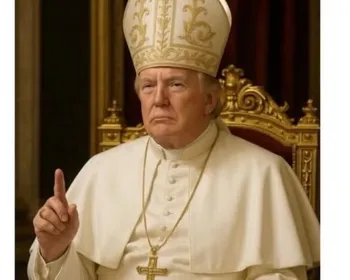 Casa Branca posta Trump como papa e seguidores apontam ofensa à religião