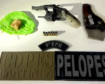 Homem é preso por porte ilegal de arma e tráfico de drogas em Delmiro Gouveia