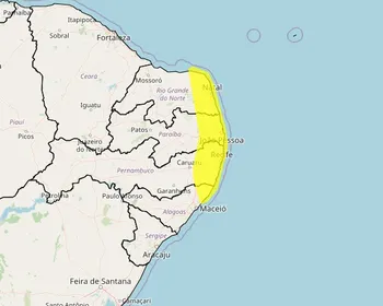 INMET emite alerta de chuvas intensas para 17 municípios de AL até esta sexta (16)