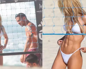 Jade Picon dá ajeitadinha no biquíni em treino com suposto affair