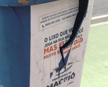 VÍDEO: jovem detona papeleira com explosivo em praça no bairro do Prado