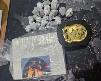 Prisão em flagrante resulta na apreensão de 500g de cocaína avaliadas em R$ 25 mil