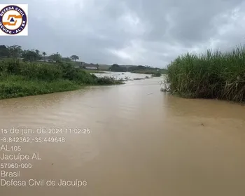 Rio Jacuípe volta a subir e pode transbordar a qualquer momento, alerta Semarh