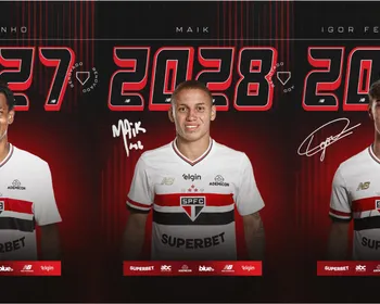 São Paulo renova contratos de três revelações das categorias de base