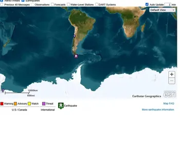 Terremoto é registrado no Chile após tremor de 7.5 e alerta de tsunami