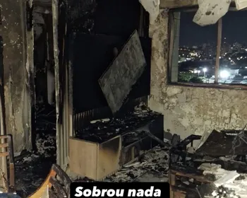 Veja como ficou apartamento consumido pelo fogo em prédio no Prado