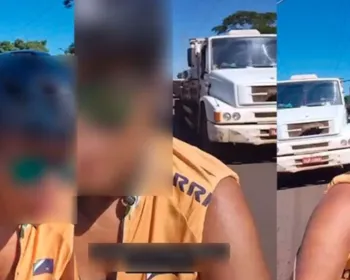 Vídeo: ciclista briga com caminhoneiro e grava o próprio atropelamento