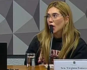 Virginia confunde microfone com canudo de copo durante CPI