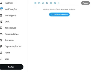 X apresenta instabilidade neste sábado