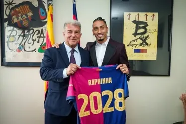 
			
				Barcelona anuncia renovação de contrato com Raphinha
			
			