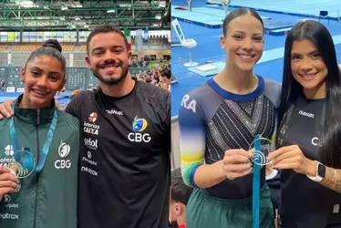 
			
				Copa do Mundo de Ginástica tem Brasil em dose dupla no pódio
			
			