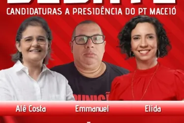 
			
				Debate em Maceió "esquenta" a disputa pelo comando do PT em Alagoas
			
			
