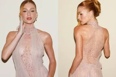 
			
				Marina Ruy Barbosa usa vestido translúcido em Cannes
			
			