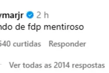 
			
				Neymar se revolta com jornalista sobre negociação com Flamengo: ‘Bando de mentiroso’
			
			