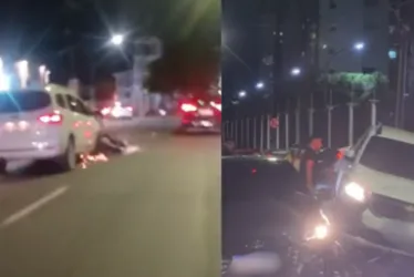 
			
				Vídeo mostra motociclista sendo arrastado por carro após colisão
			
			