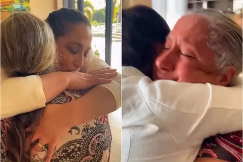 
				Daniele Hypolito se emociona em reencontro com a mãe após o BBB
			
			