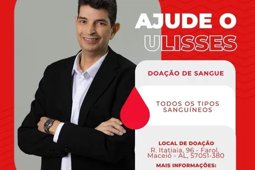 
				Família pede doação de sangue urgente para homem com anemia grave
			
			