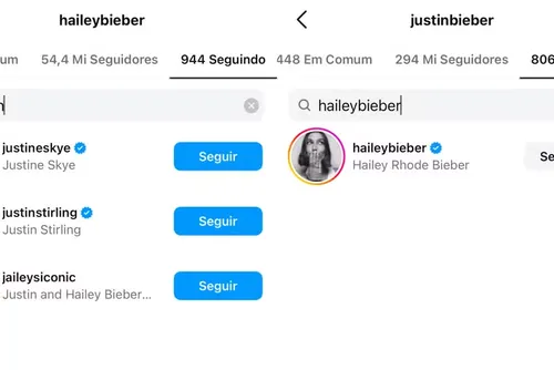 
				Hailey Bieber deixa de seguir Justin Bieber em meio a rumores sobre casamento
			
			