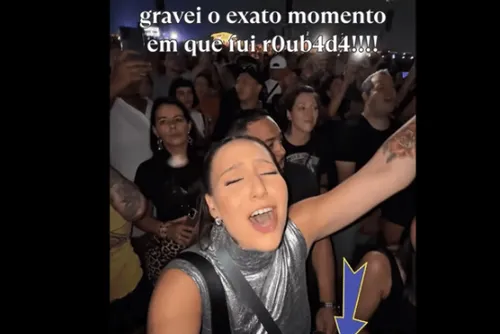 
				Influencer grava momento em que é furtada no Lollapalooza
			
			