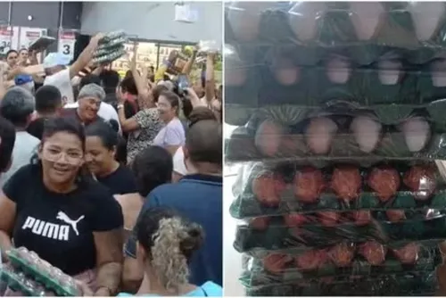 
				Promoção de ovos gera tumulto em supermercado de Fortaleza
			
			