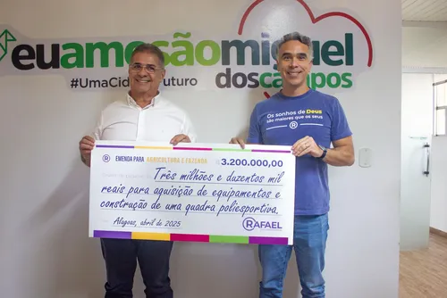 
				São Miguel dos Campos recebe R$ 3,2 mi em investimentos por meio de emendas do deputado Rafael Brito
			
			