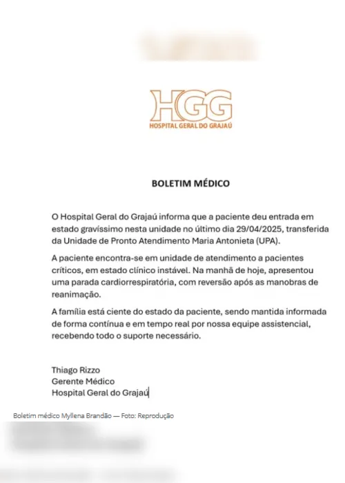 
			
				Atriz mirim Millena Brandão é internada em 'estado gravíssimo', diz hospital
			
			