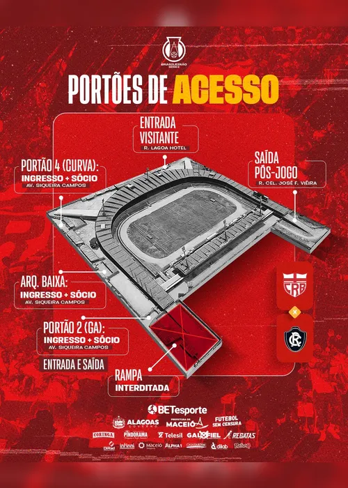 
			
				CRB anuncia venda de ingressos para o confronto com o Remo, pela Série B
			
			