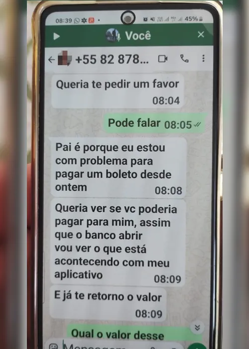 
			
				Criminoso se passa por filha de vítima para tentar aplicar golpe em Arapiraca
			
			
