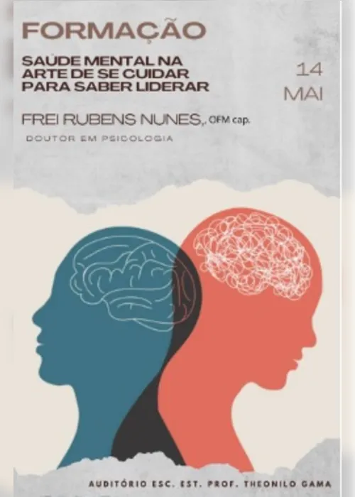 
			
				Frei Rubens Nunes ministra formação sobre saúde mental e liderança no Jacintinho
			
			