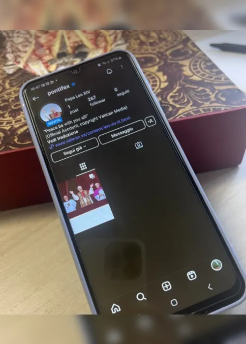 
			
				Papa Leão XIV cria perfil no Instagram; 'segue aí', diz Vaticano
			
			