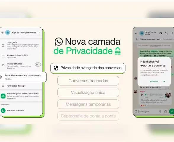 WhatsApp tem nova ferramenta contra 'vazamento' de conversas