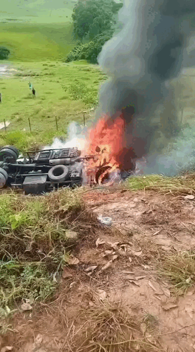 Incêndio atinge cabine de caminhão na zona rural de São Miguel dos Campos
