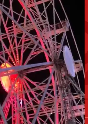 Criança cai de roda gigante em festa de São João
