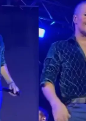 Eduardo Costa surge irreconhecível em show e web reage