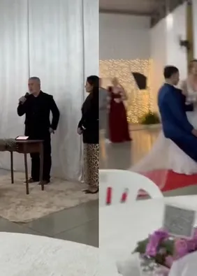 Noivo desmaia no próprio casamento após noiva chegar ao altar