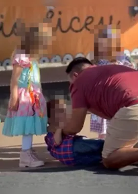 Vídeo: homem enfia dedo na cara de criança em festa junina de escola