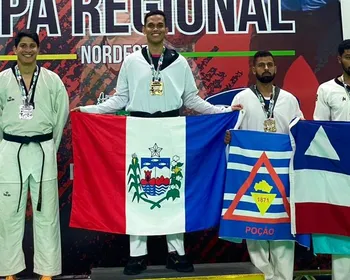 Alagoano conquista ouro em competição regional de taekwondo na Paraíba
